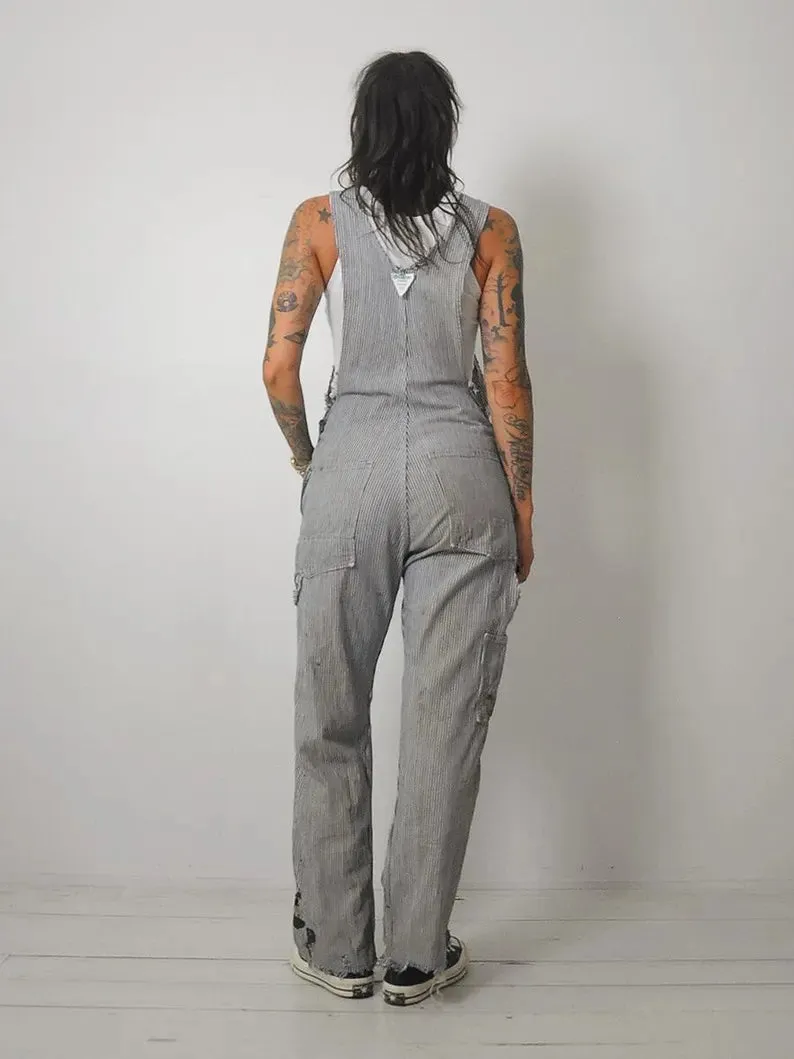 1970's Hickory Stripe OshKosh Overalls