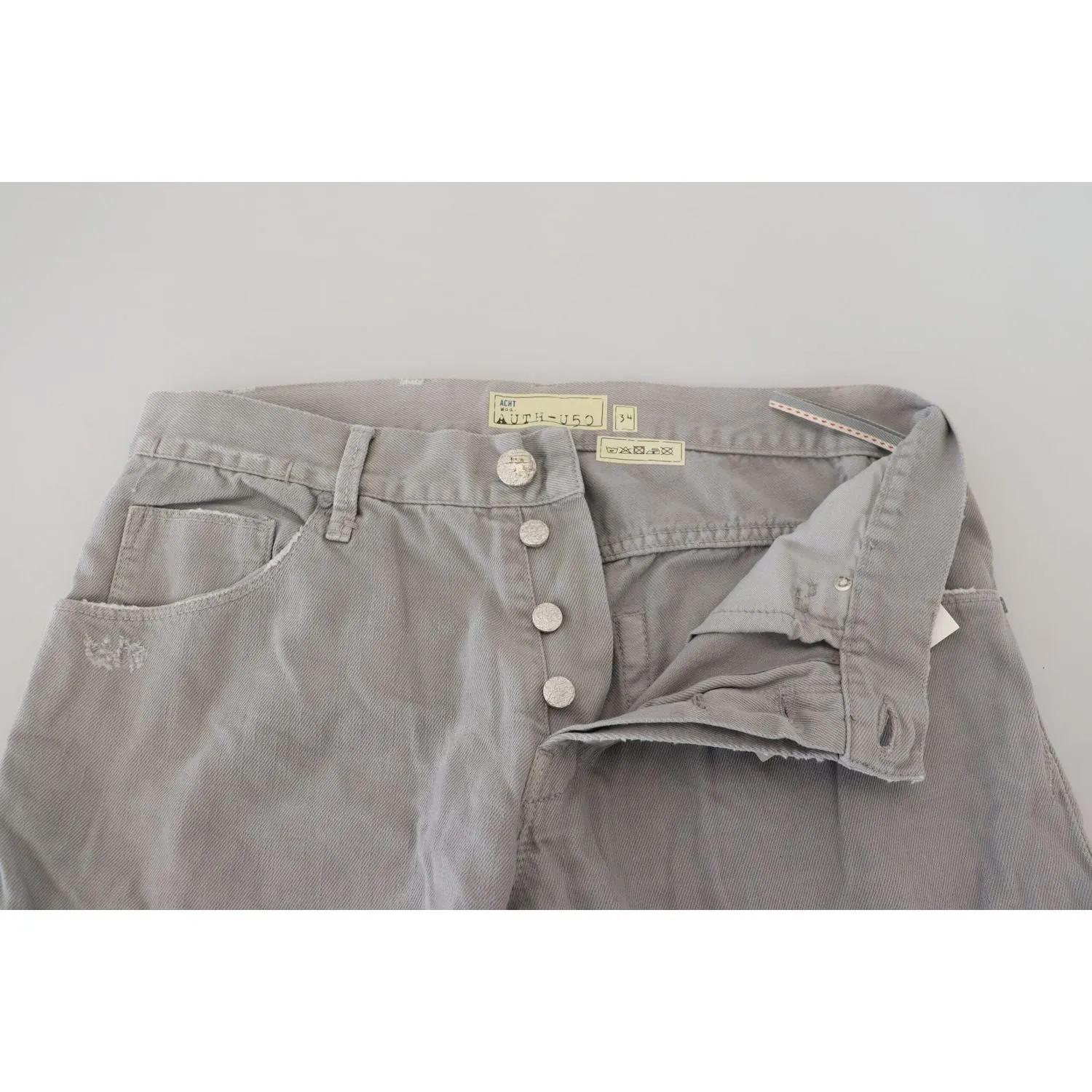 Acht Sleek Regular Denim Gray Jeans