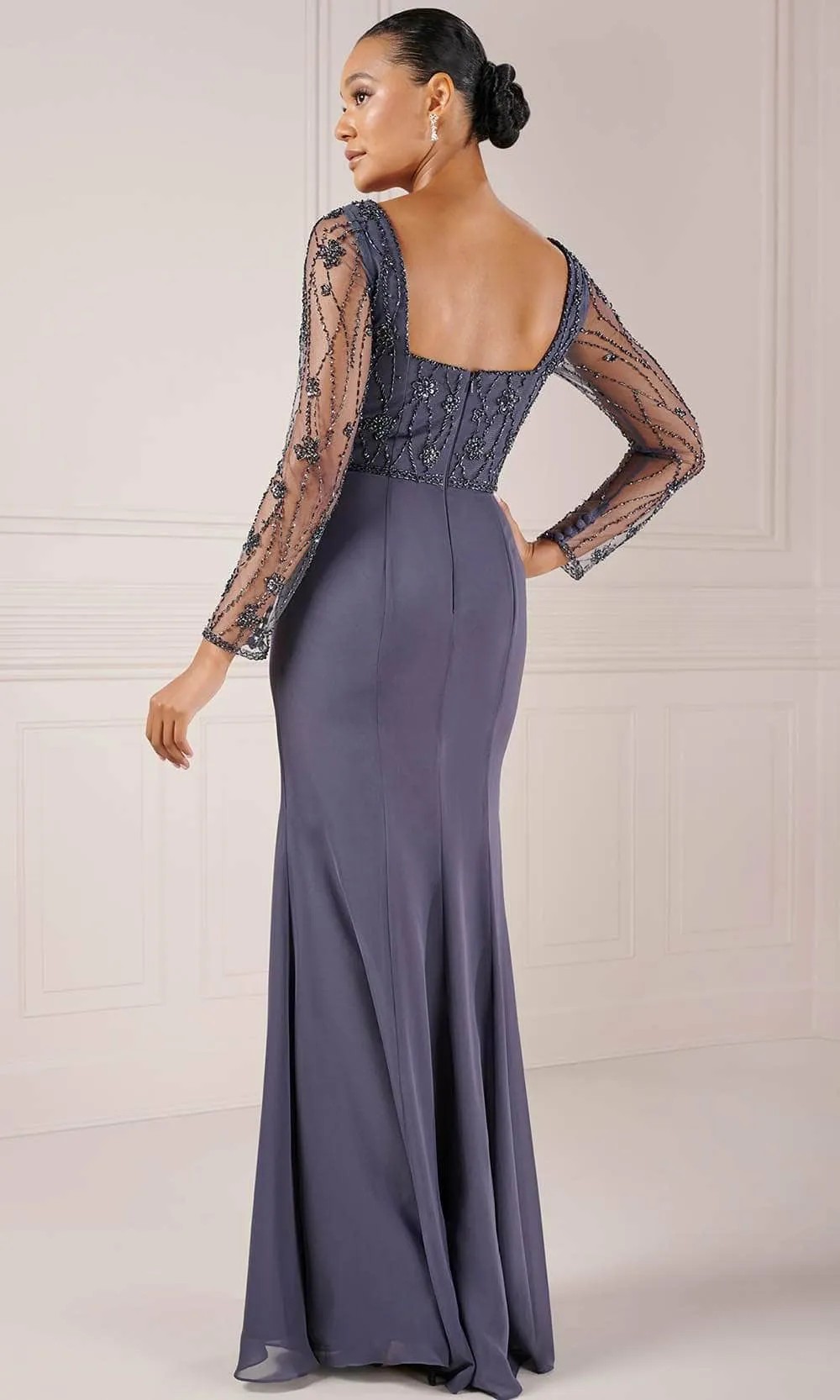 Adrianna Papell Platinum 40444 - Long A-line Evening Dress