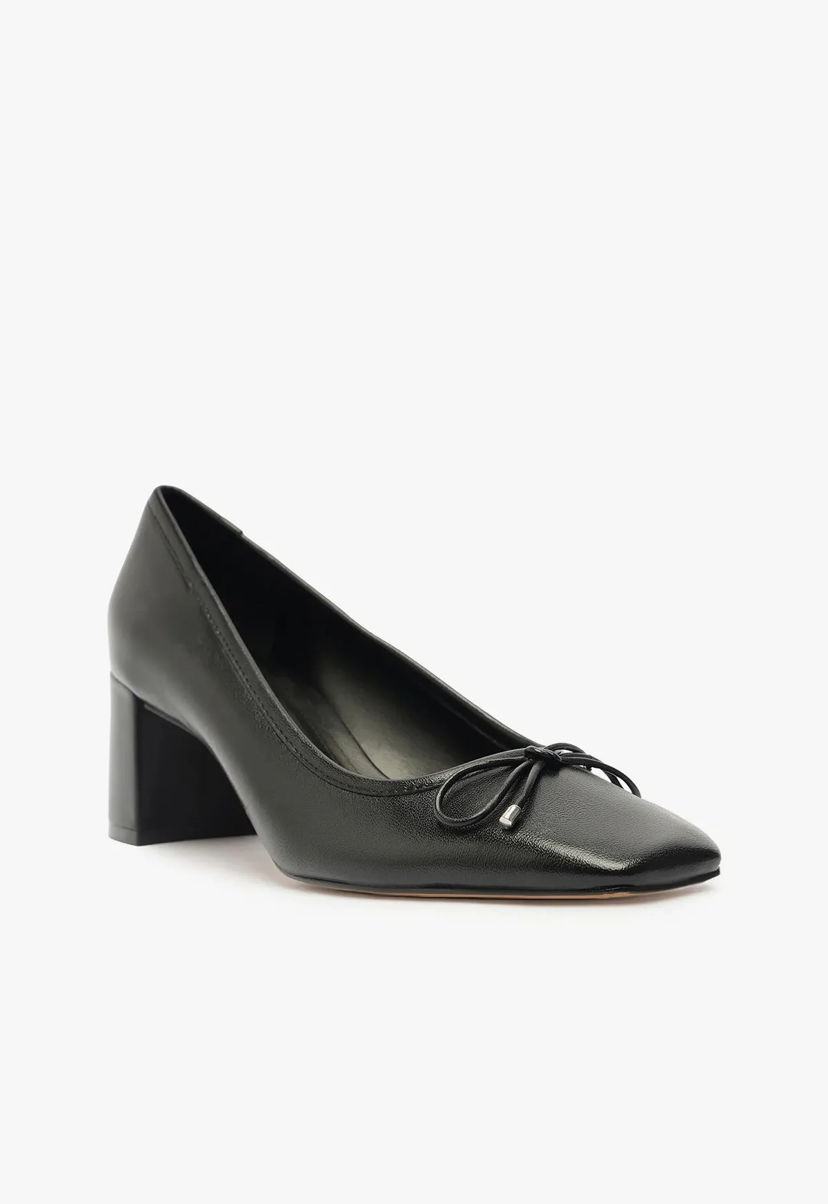 Arissa Block Leather Pump