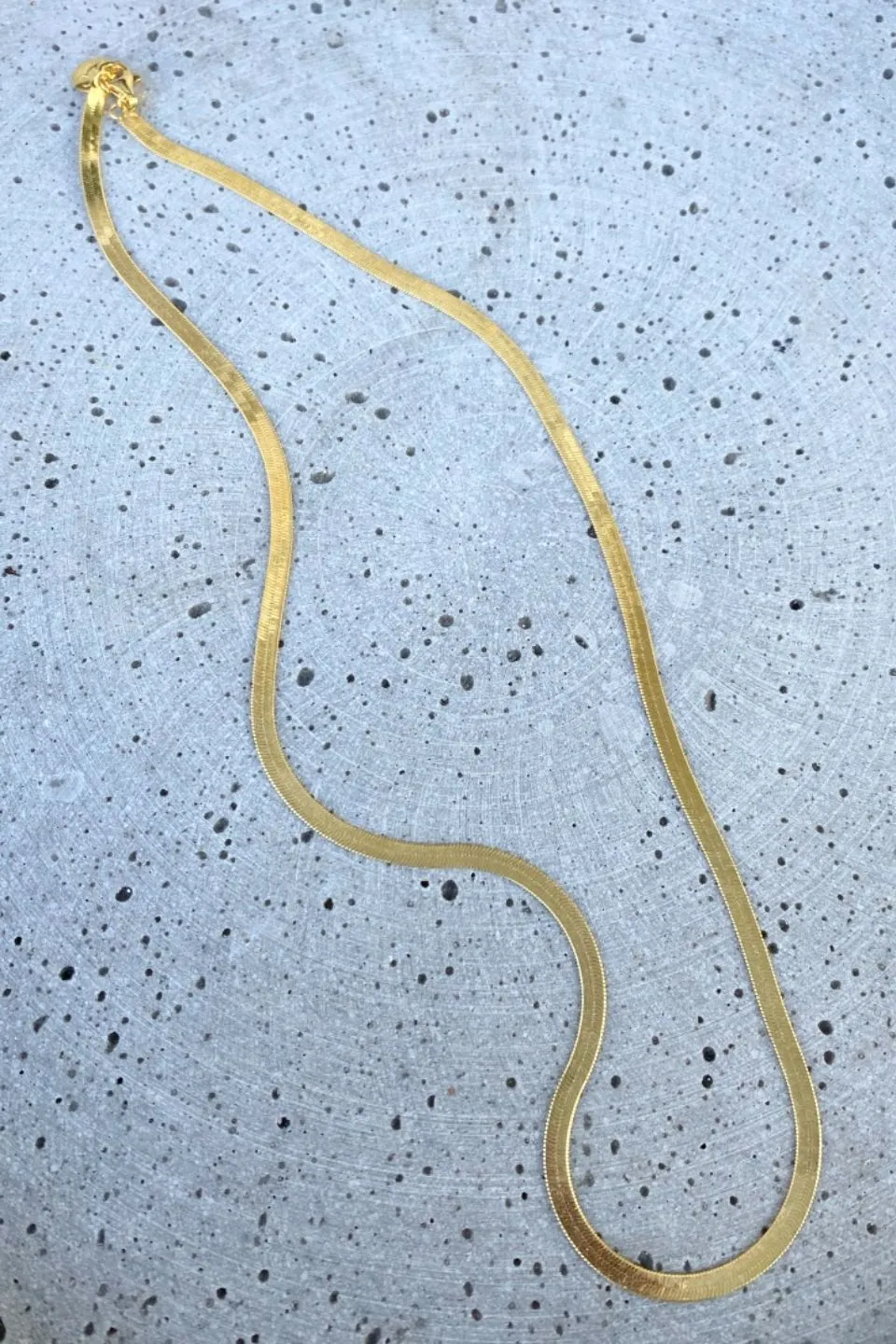 Axel Snake Chain Gold Necklace