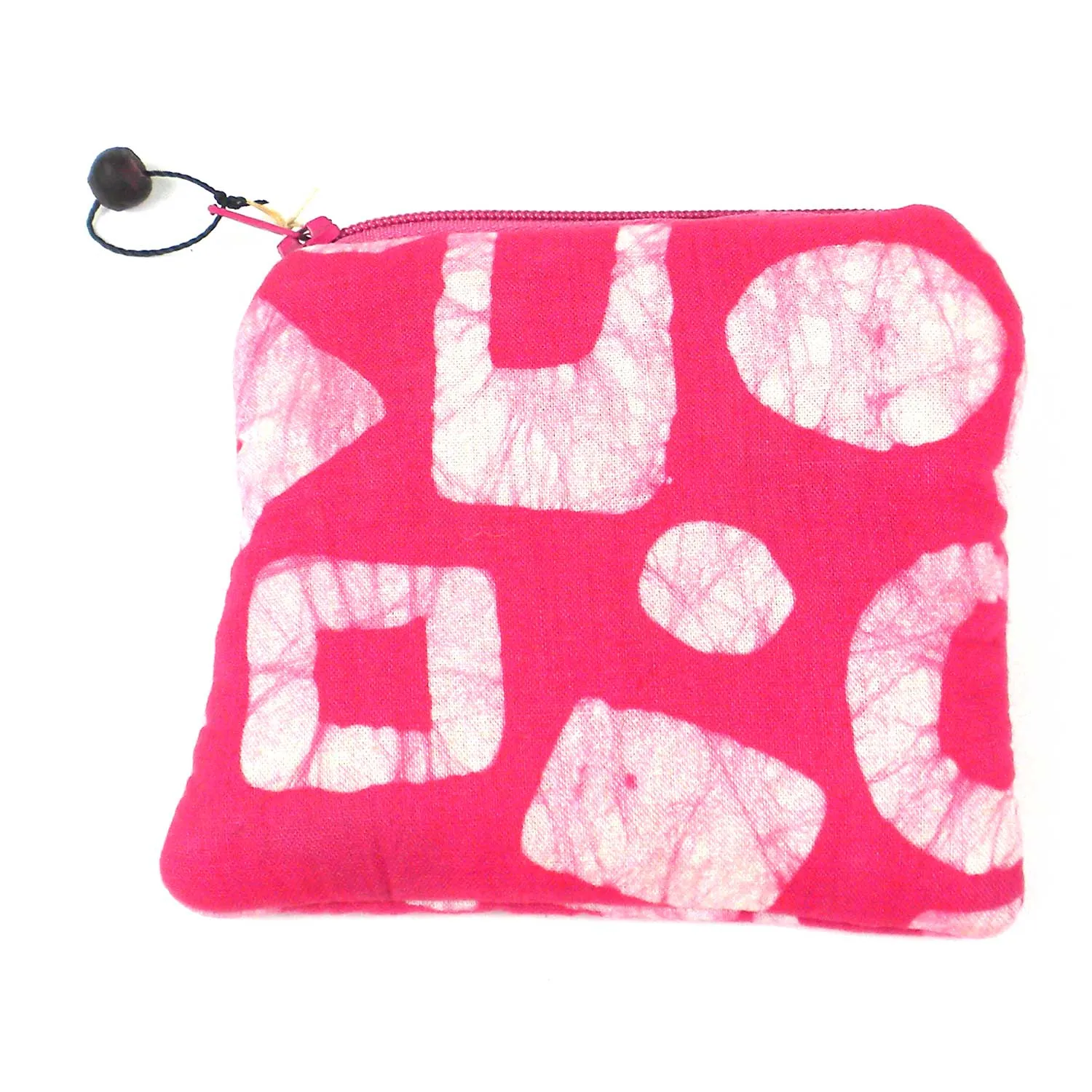 Batiked Coin Purse Pink World Peaces