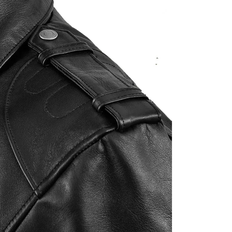 Best Style Black Fashion Deadwood Motorbike Leather Jacket