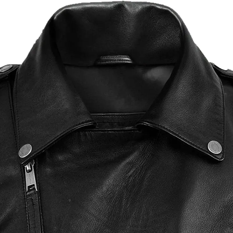 Best Style Black Fashion Deadwood Motorbike Leather Jacket