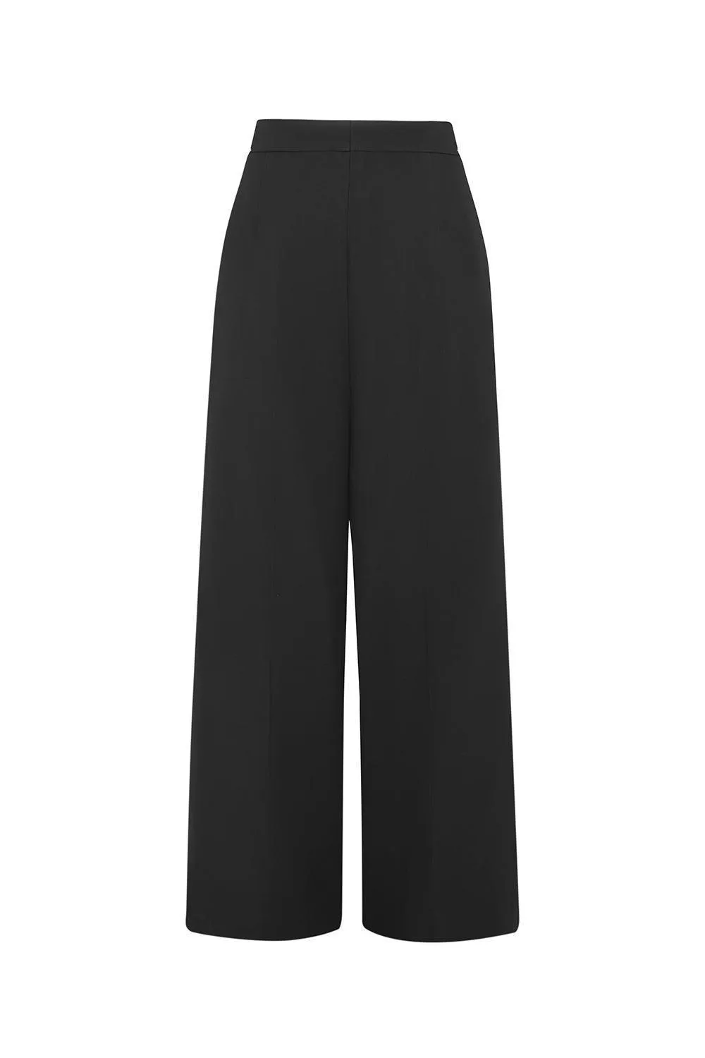 Blaire Straight Basic Polyester Floor Length Pants