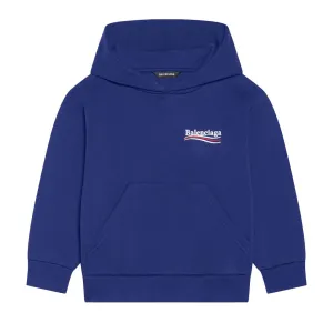 Blue Logo Hoodie