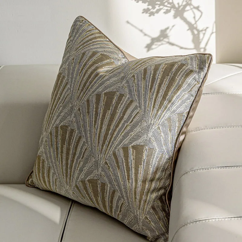 Bronze and Grey Modern Oriental Throw Cushions