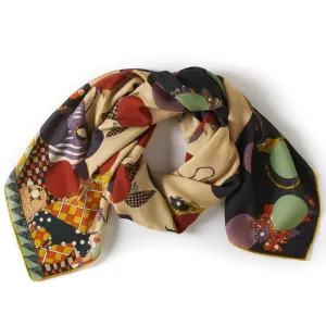 Elegant Circles of Life Wool Scarf - Cozy, Stylish, and Versatile Warm Accessory