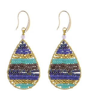 Earrings Lauren Celestial Blue Marquet