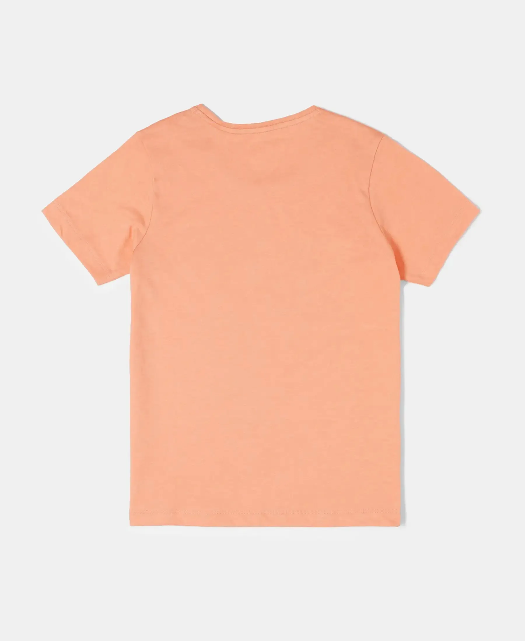 Girl's Super Combed Cotton Graphic Printed Short Sleeve T-Shirt - Coral Reef