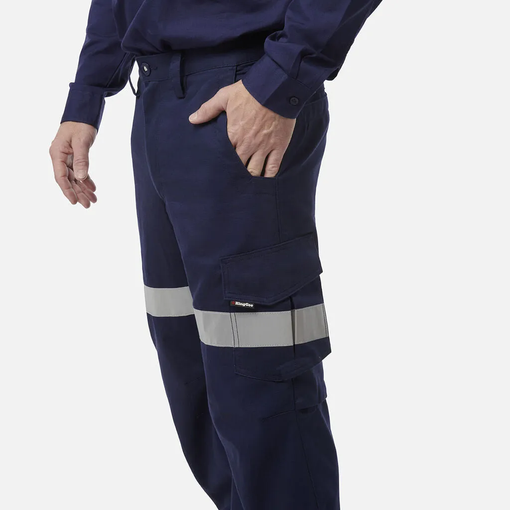 King Gee Workcool 2 Reflective Cotton Drill Cargo Work Pants (K53820)