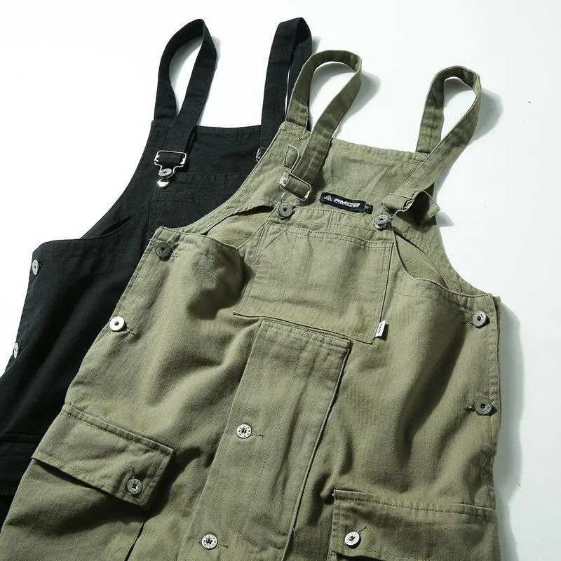 Men And Women Japanese Retro Overalls