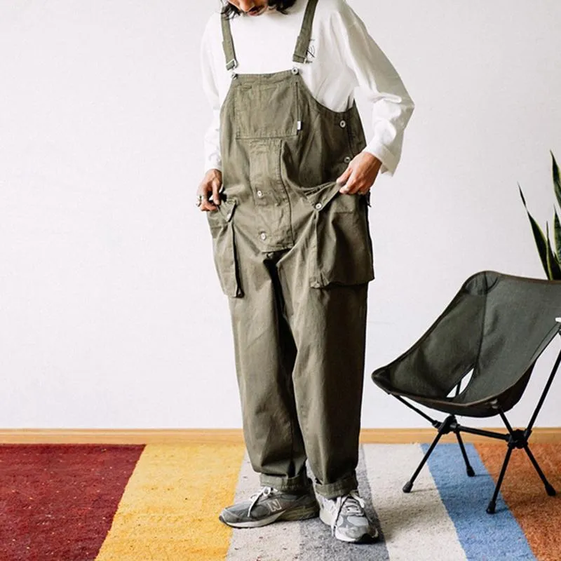 Men And Women Japanese Retro Overalls