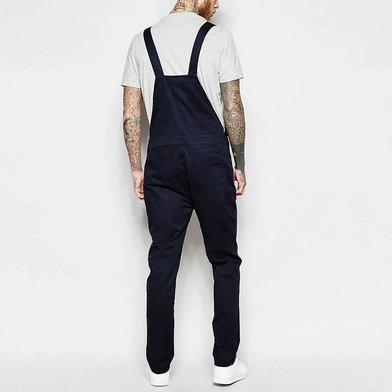 Men's Denim Retro Jumpsuit/Overalls