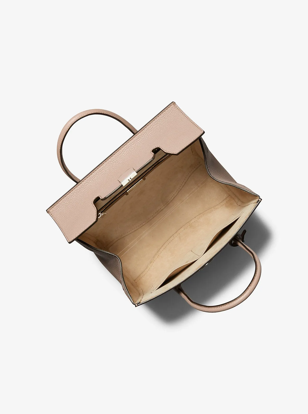Michael Kors Medium Pebbled Leather Campbell Bag, Brown