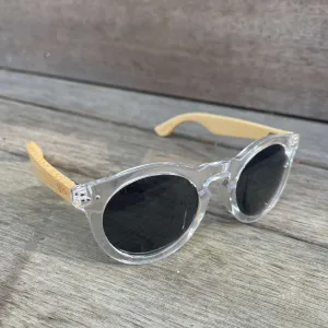 Moana Road Sunglasses - Grace Kelly - Clear/Wood Arms