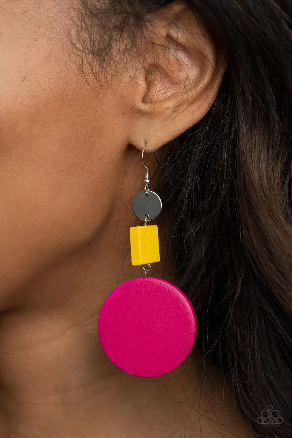 Modern Materials - Multi Earrings - Paparazzi Accessories