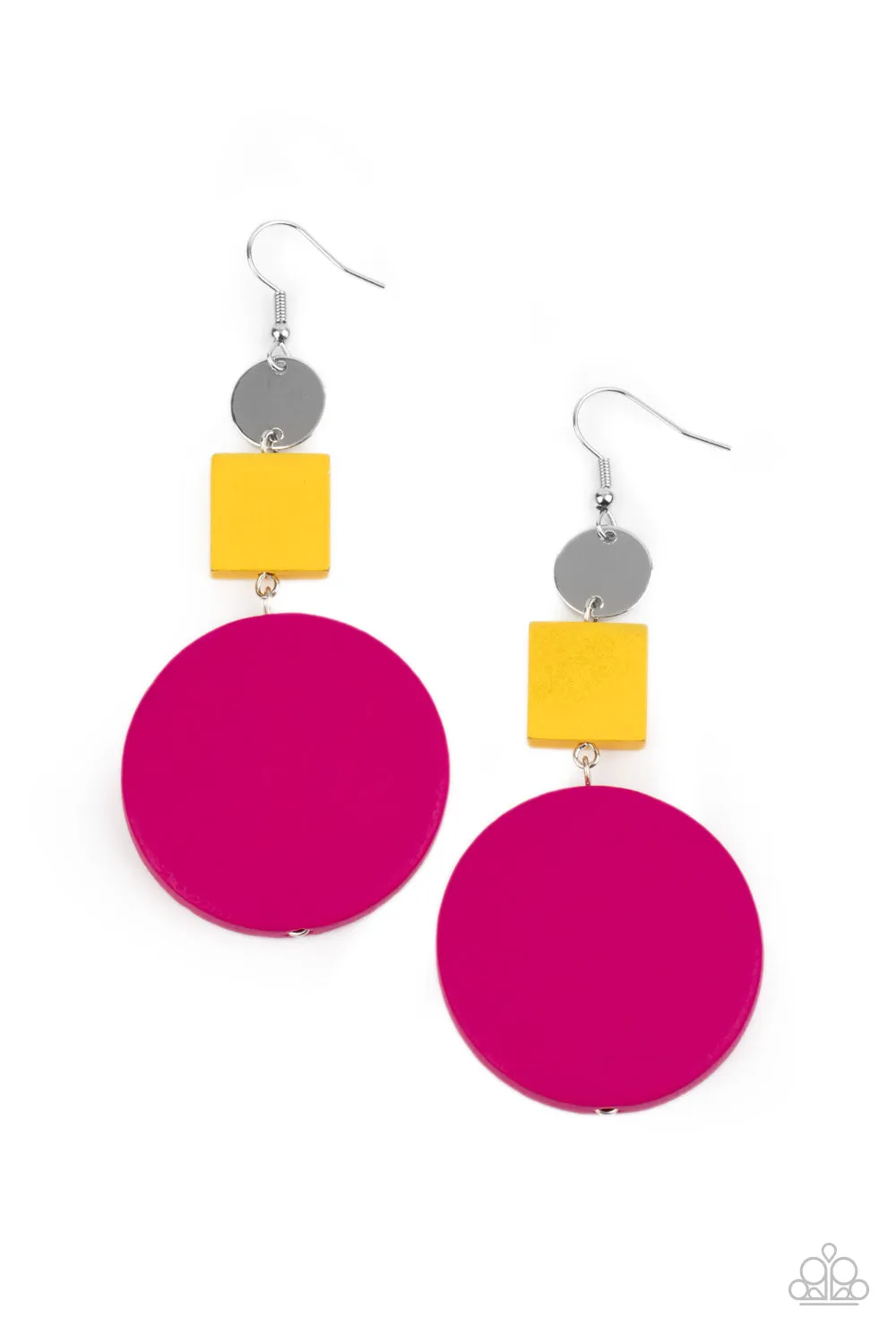 Modern Materials - Multi Earrings - Paparazzi Accessories