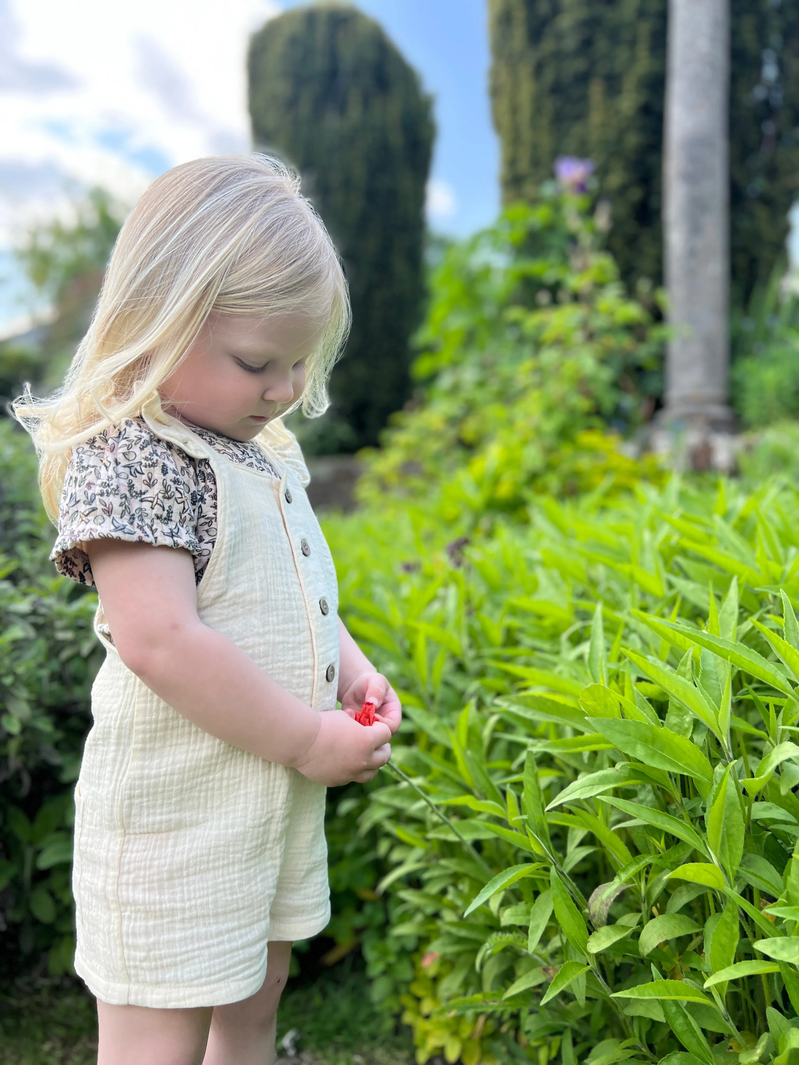 Nancy Overalls in Cream