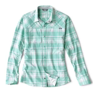 Orvis Men's LS Pro Stretch Shirt/Marine Plaid