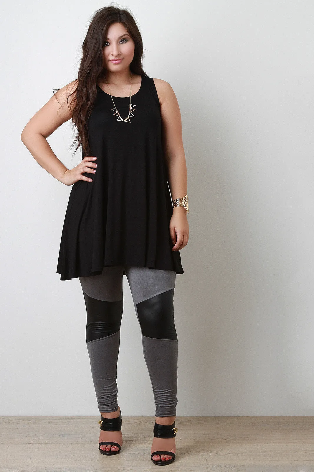 Relaxed Fit Longline Sleeveless Top