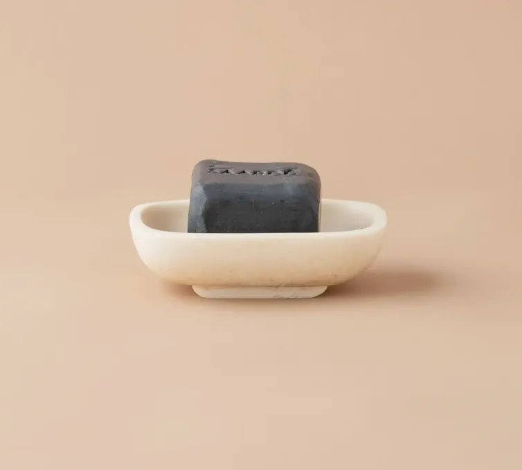 Resin soap dish, marshmallow