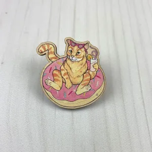 Sarah Draws Things Cat Pool Party Pin