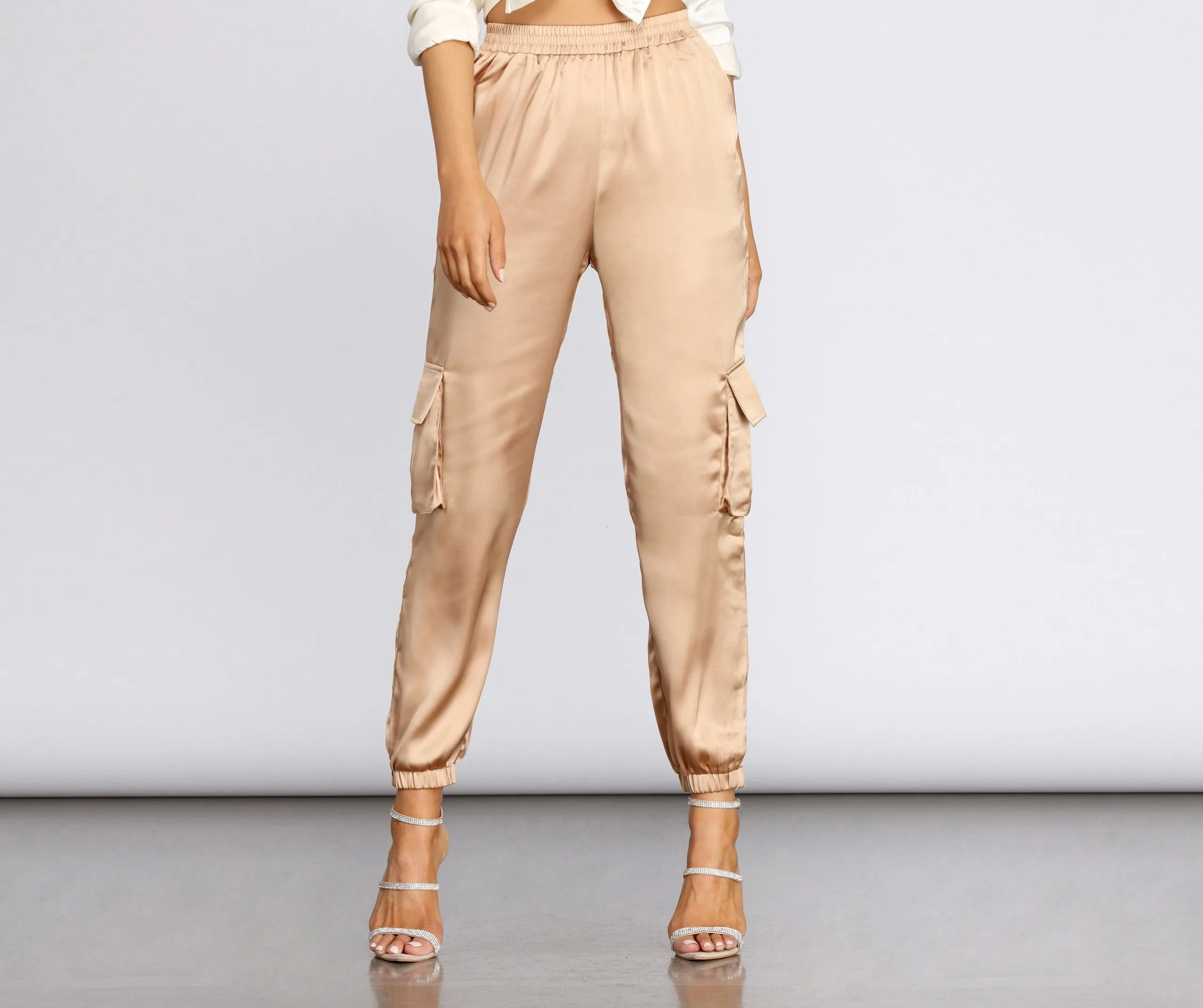 Sleek Satin Joggers