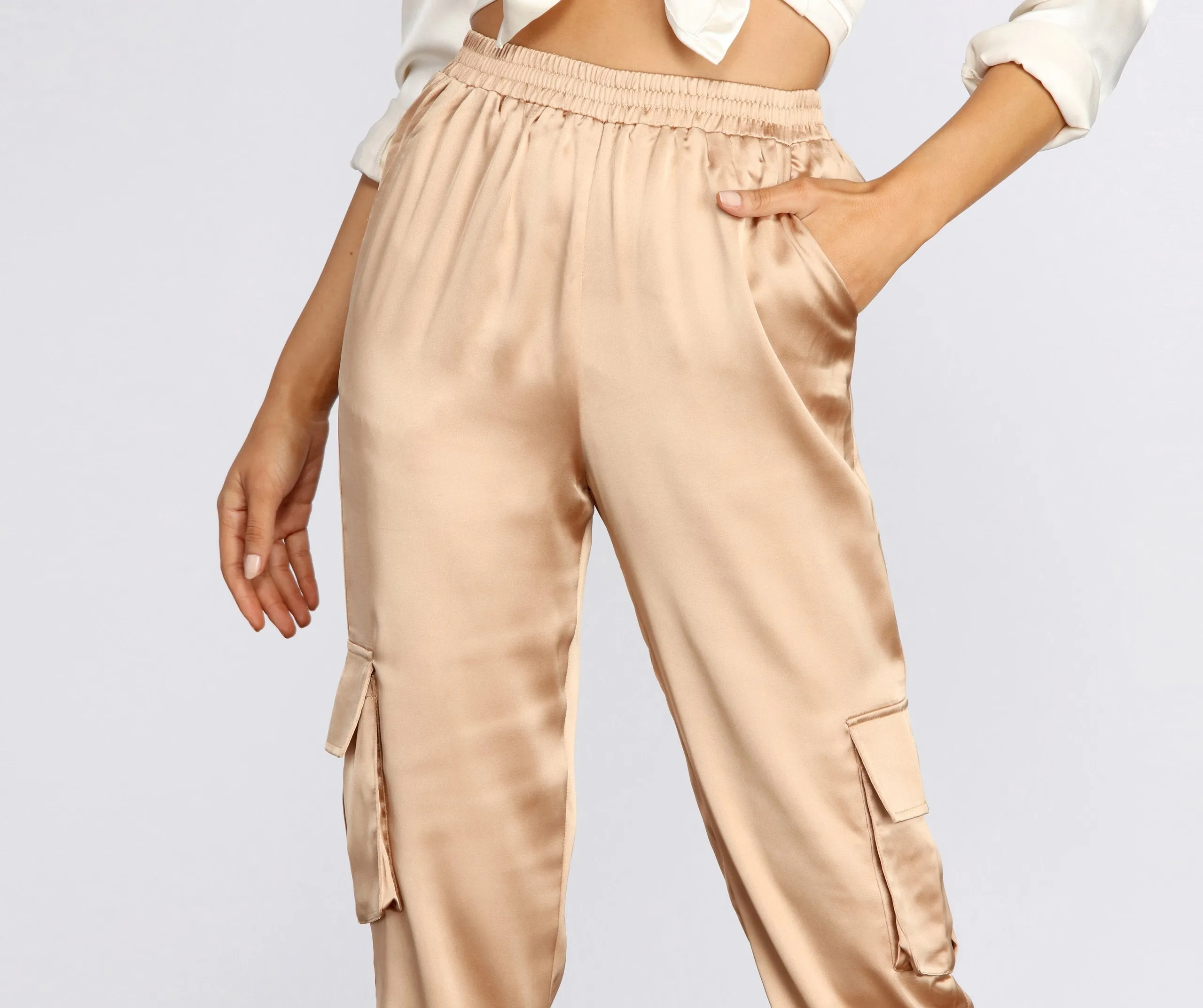 Sleek Satin Joggers