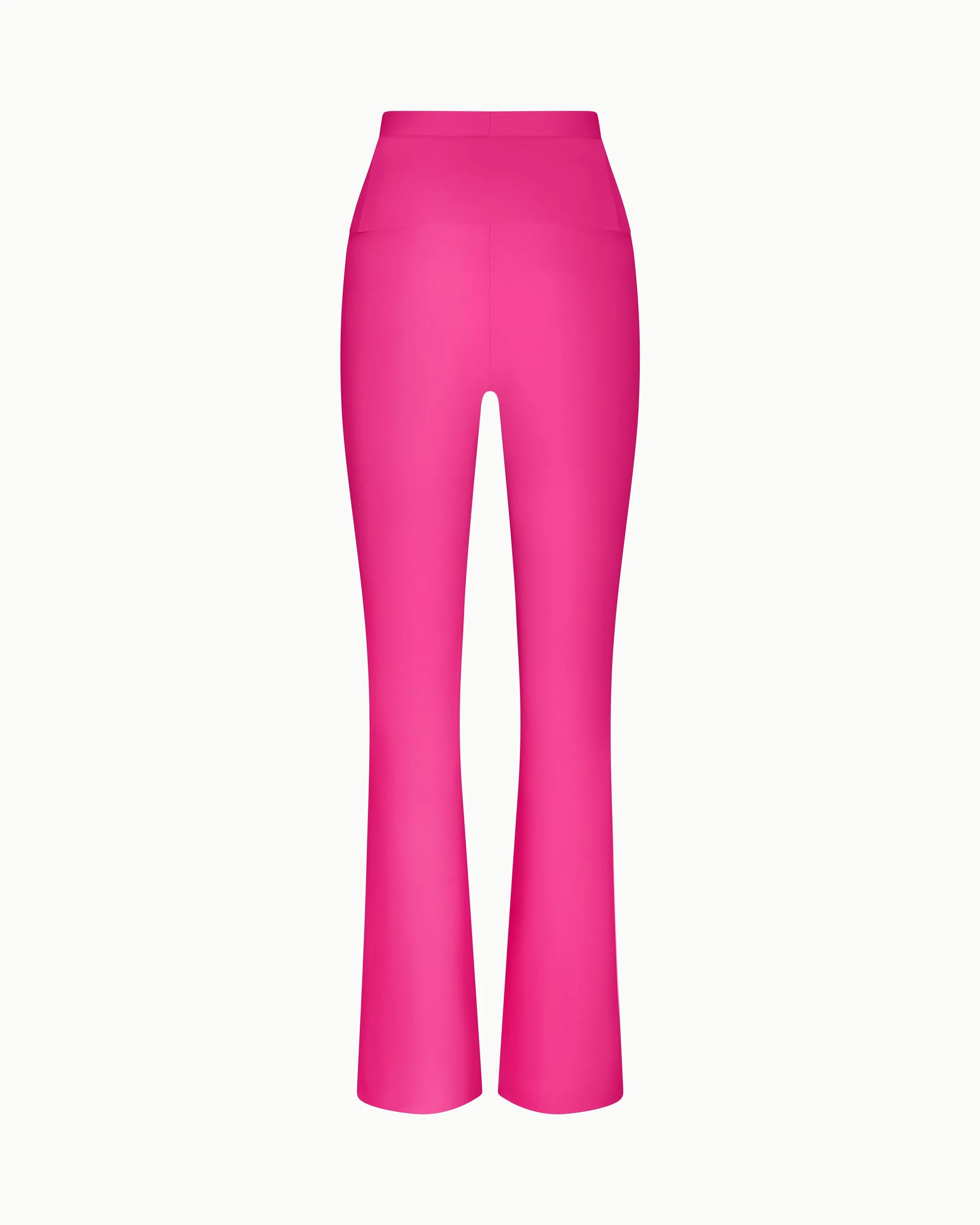 Sleek Stretch Cutout Foldover Pant | Fuchsia