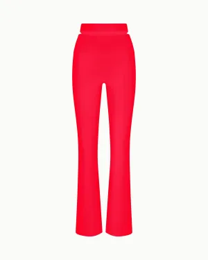 Sleek Stretch Cutout Foldover Pant | Tomato