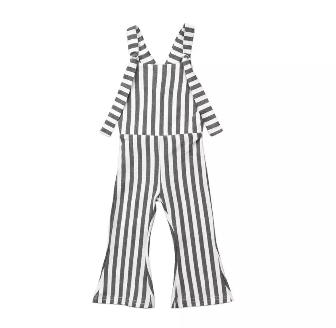 Striped Baby Flares Playsuit - Pink