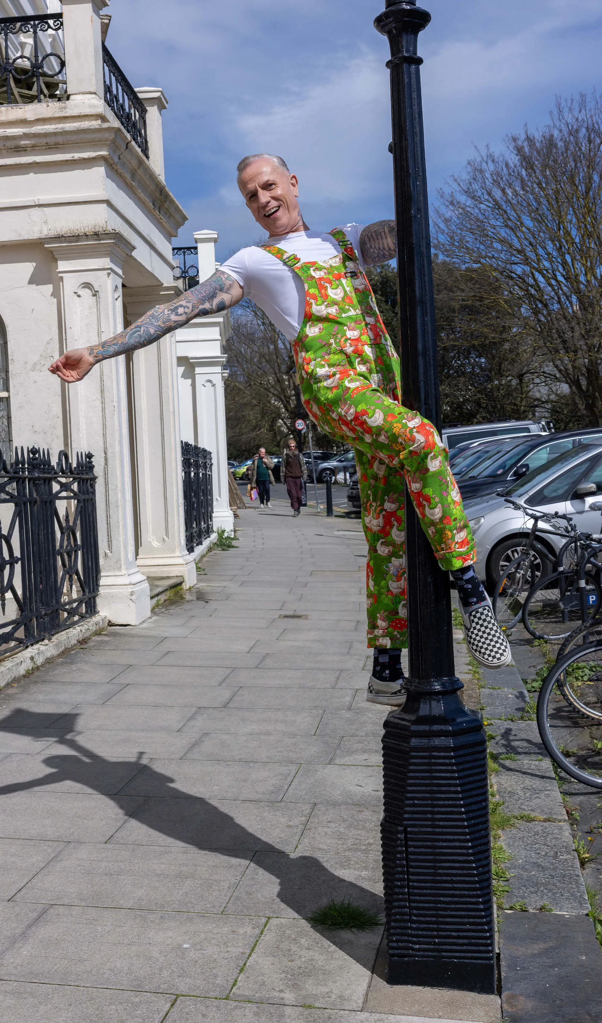 The Mushroom Babes In The Geese Garden Stretch Twill Dungarees - Unisex