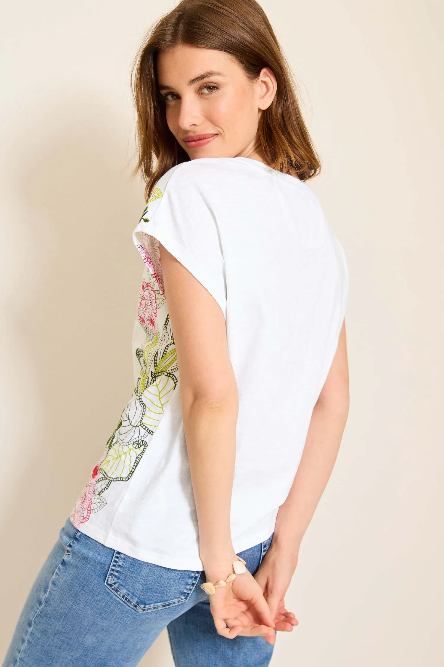 Tommy Bahama Blooming Laeli Lux T-Shirt - Style SW221997