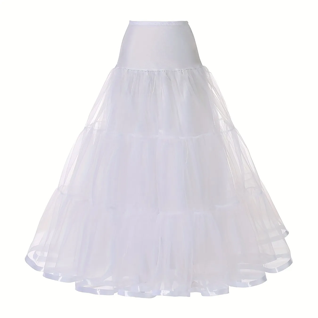 Vintage Pleated High Waist A Line Layered Skirts for Women