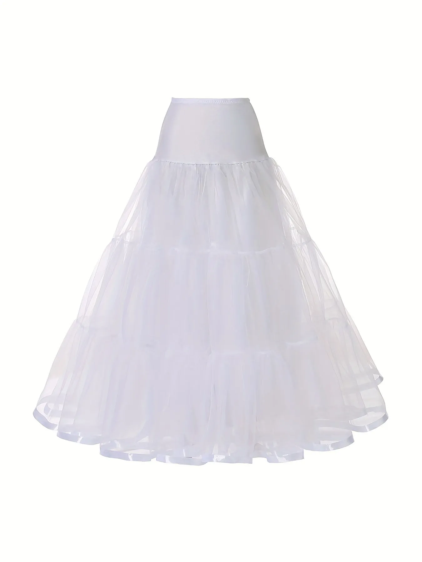 Vintage Pleated High Waist A Line Layered Skirts for Women