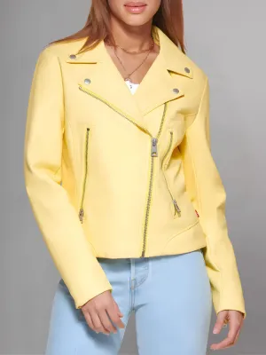 Women's Yellow Sheepskin Leather Jacket