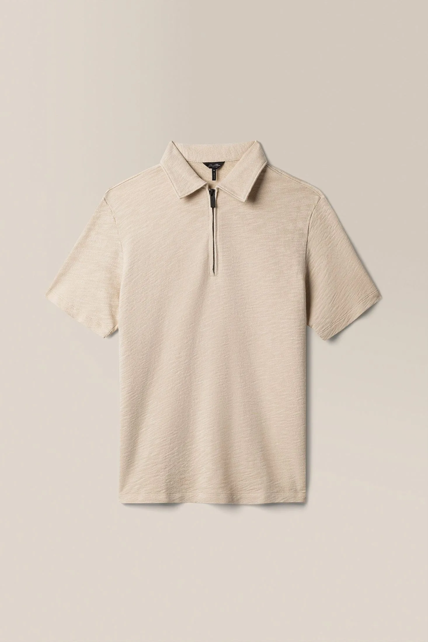 Zip Polo | Natural Marl